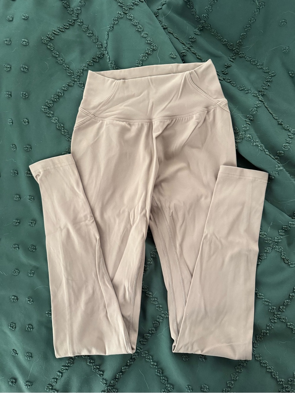 High-Waist Light Beige Alphalete Leggings
